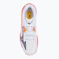 Mizuno Wave Lightning Z8 white/fiery coral 2/citrus volleyball shoes 5
