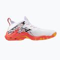 Mizuno Wave Lightning Neo 3 white/fiery coral 2/citrus volleyball shoes 9