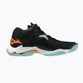 Mizuno Wave Lightning Z8 Mid volleyball shoes black/tangelo/ice green 2