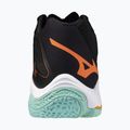 Mizuno Wave Lightning Z8 Mid volleyball shoes black/tangelo/ice green 3