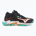 Mizuno Wave Lightning Z8 Mid volleyball shoes black/tangelo/ice green 2