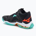 Mizuno Wave Lightning Z8 Mid volleyball shoes black/tangelo/ice green 3