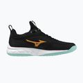 Mizuno Wave Luminous 3 volleyball shoes black/tangelo/ice green 2