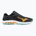 Mizuno Wave Voltage 2 volleyball shoes black/tangelo/ice green 2