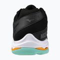 Mizuno Wave Voltage 2 volleyball shoes black/tangelo/ice green 3