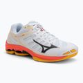 Volleyball shoes Mizuno Wave Voltage 2 white/fiery coral 2/citrus