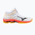 Volleyball shoes Mizuno Wave Voltage 2 Mid white/fiery coral 2/citrus