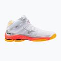 Volleyball shoes Mizuno Wave Voltage 2 Mid white/fiery coral 2/citrus 2