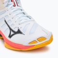 Volleyball shoes Mizuno Wave Voltage 2 Mid white/fiery coral 2/citrus 7