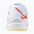 Women's volleyball shoes Mizuno Thunder Blade Z white/calypso coral/pale banana 3
