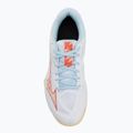 Women's volleyball shoes Mizuno Thunder Blade Z white/calypso coral/pale banana 5