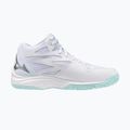 Women's volleyball shoes Mizuno Thunder Blade Z Mid white/blue tint 9