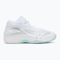 Women's volleyball shoes Mizuno Thunder Blade Z Mid white/blue tint 2