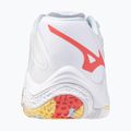 Women's volleyball shoes Mizuno Wave Lightning Z8 white/calypso coral/pale banana 3