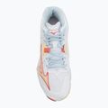 Women's volleyball shoes Mizuno Wave Lightning Z8 Mid white/calypso coral/pale banana 5