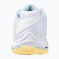 Women's volleyball shoes Mizuno Wave Voltage 2 white/calypso coral/pale banana 3