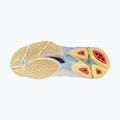 Women's volleyball shoes Mizuno Wave Voltage 2 white/calypso coral/pale banana 4