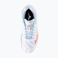 Women's volleyball shoes Mizuno Wave Voltage 2 white/calypso coral/pale banana 5