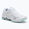 Women's volleyball shoes Mizuno Wave Voltage 2 white/blue tint