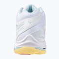 Women's volleyball shoes Mizuno Wave Voltage 2 Mid white/calypso coral/pale banana 3