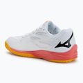 Children's volleyball shoes Mizuno Lightning Star Z7 white/fiery coral 2/citrus 3