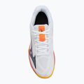 Children's volleyball shoes Mizuno Lightning Star Z7 white/fiery coral 2/citrus 5