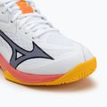 Children's volleyball shoes Mizuno Lightning Star Z7 white/fiery coral 2/citrus 7