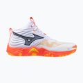 Volleyball shoes Mizuno Wave Momentum Elite Mid white/fiery coral 2/citrus 8