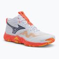 Volleyball shoes Mizuno Wave Momentum Elite Mid white/fiery coral 2/citrus