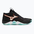Volleyball shoes Mizuno Wave Momentum Elite Mid black/tangelo/ice green 2
