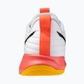 Mizuno Wave Momentum Pro volleyball shoes white/fiery coral 2/citrus 3