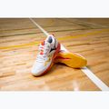 Mizuno Wave Momentum Pro volleyball shoes white/fiery coral 2/citrus 6