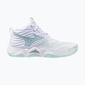 Women's volleyball shoes Mizuno Wave Momentum Elite Mid white/blue tint