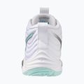 Women's volleyball shoes Mizuno Wave Momentum Elite Mid white/blue tint 3