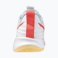 Women's volleyball shoes Mizuno Wave Momentum Pro white/calypso coral/pale banana 3