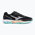 Mizuno Wave Phantom 3 handball shoes black/tangelo/ice green 2