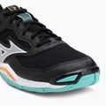 Mizuno Wave Phantom 3 handball shoes black/tangelo/ice green 7
