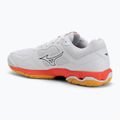 Mizuno Wave Phantom 3 handball shoe white/fiery coral 2/citrus 3
