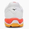 Mizuno Wave Phantom 3 handball shoe white/fiery coral 2/citrus 6