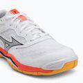 Mizuno Wave Phantom 3 handball shoe white/fiery coral 2/citrus 7