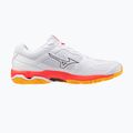 Mizuno Wave Phantom 3 handball shoe white/fiery coral 2/citrus 2