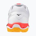 Mizuno Wave Phantom 3 handball shoe white/fiery coral 2/citrus 3