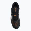 Mizuno Wave Stealth 6 handball shoes black/tangelo/ice green 5