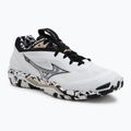 Handball shoes Mizuno Wave Stealth 6 white/black/ge gold
