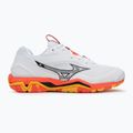 Mizuno Wave Stealth 6 handball shoe white/fiery coral 2/citrus 2