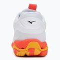Mizuno Wave Stealth 6 handball shoe white/fiery coral 2/citrus 6