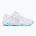 Women's handball shoes Mizuno Wave Phantom 3 white/blue tint 2