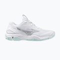 Women's handball shoes Mizuno Wave Stealth 6 white/blue tint 8