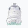 Women's handball shoes Mizuno Wave Stealth 6 white/blue tint 10
