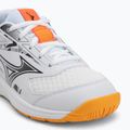 Mizuno Stealth Star 3 white/fiery coral 2/citrus children's shoes 7